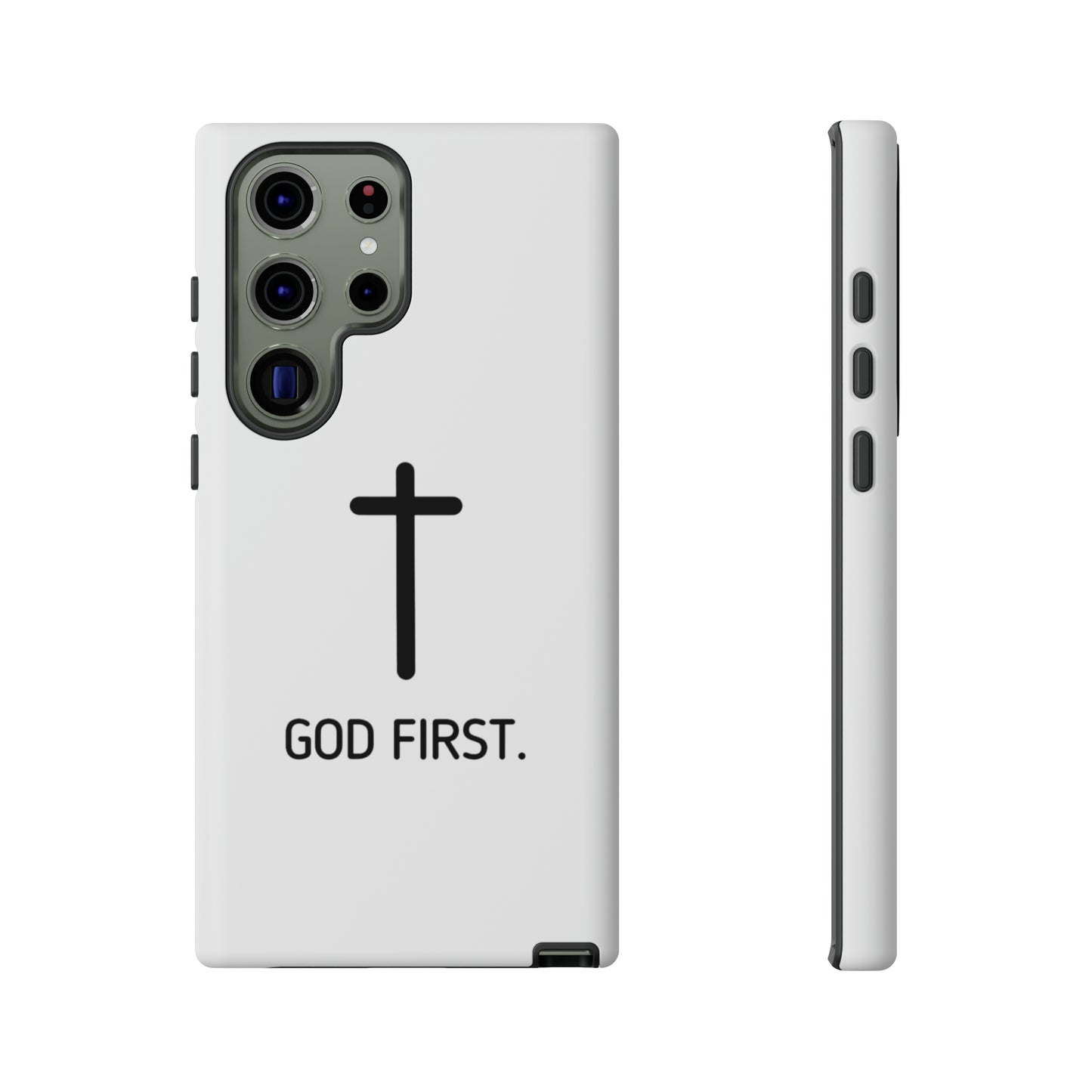 Phone Case. God First WHITE