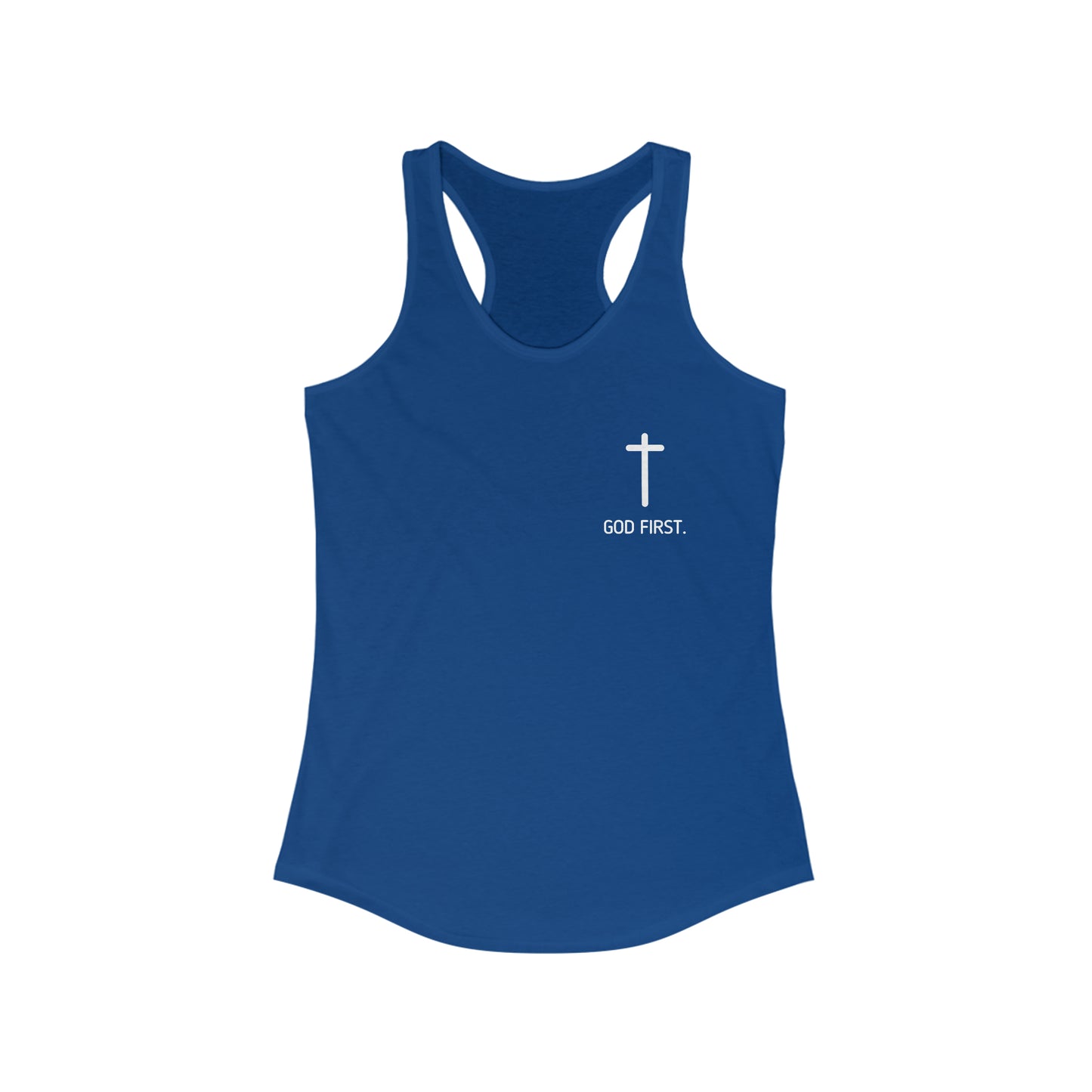 Sports Tank Top. God First WOMENS