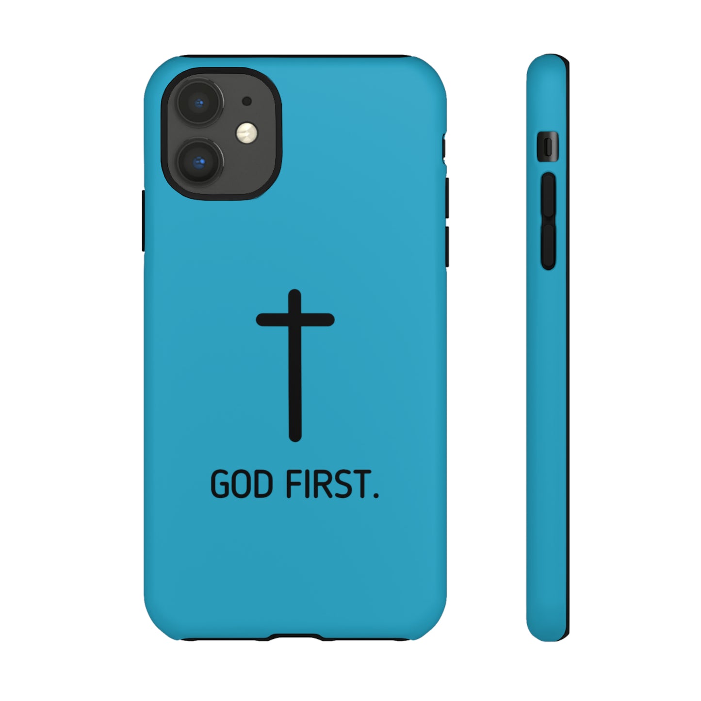 Phone Case. God First BLUE