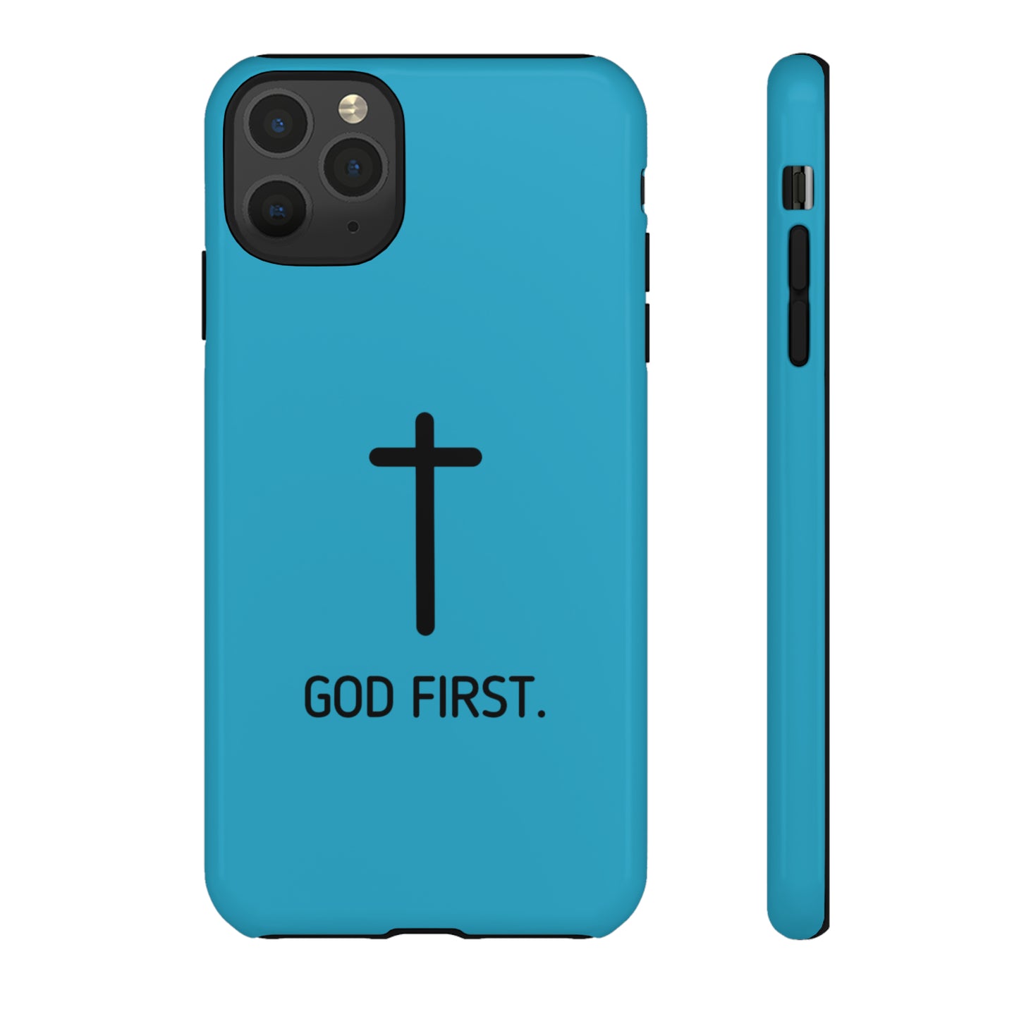 Phone Case. God First BLUE