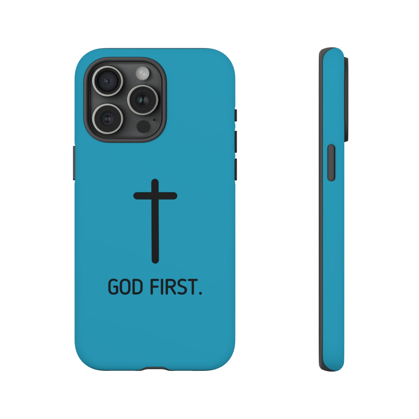 Phone Case. God First BLUE