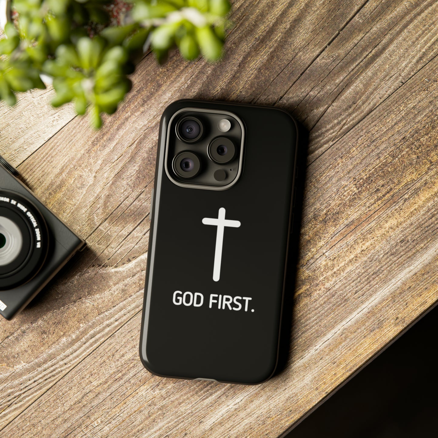 Phone case. God First BLACK