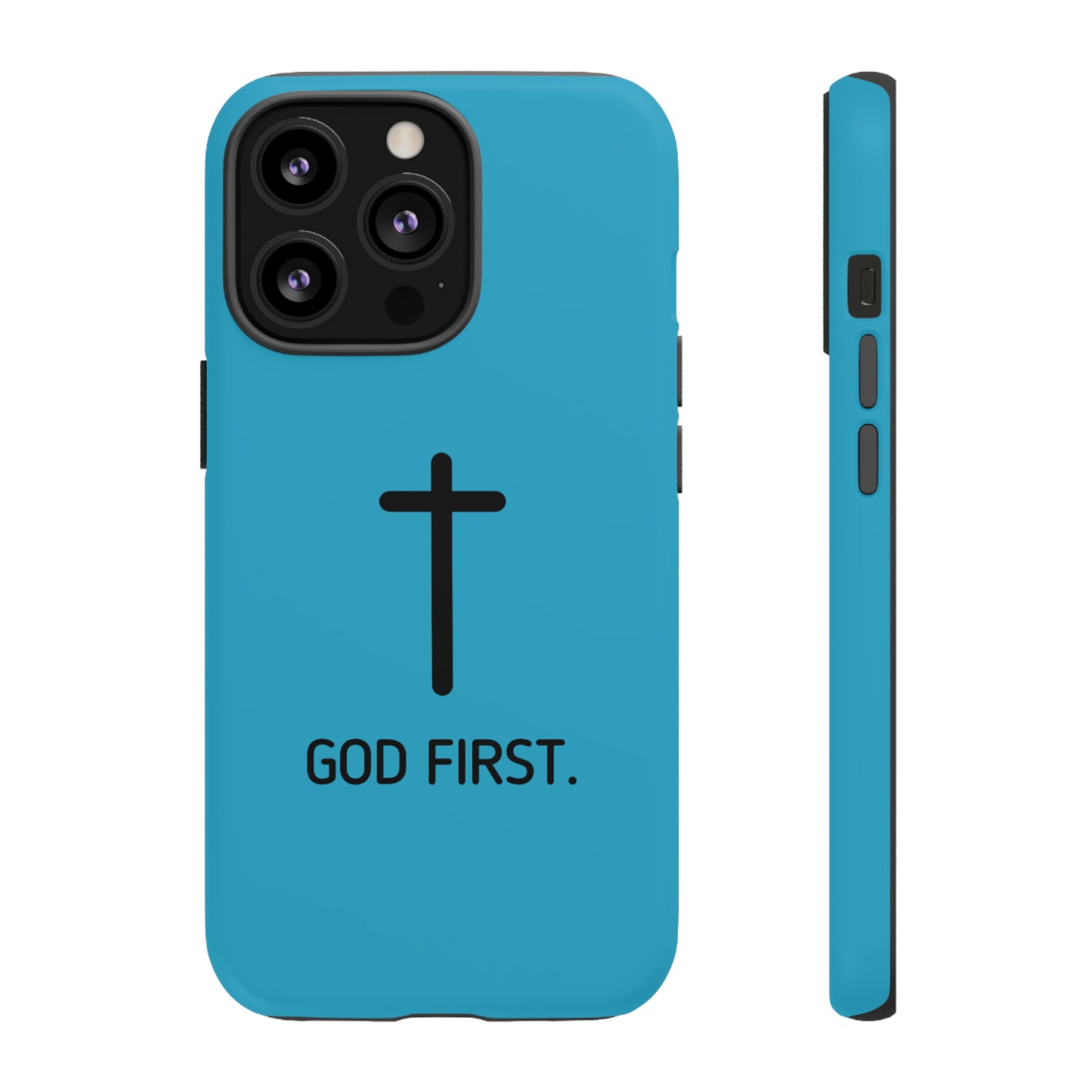 Phone Case. God First BLUE