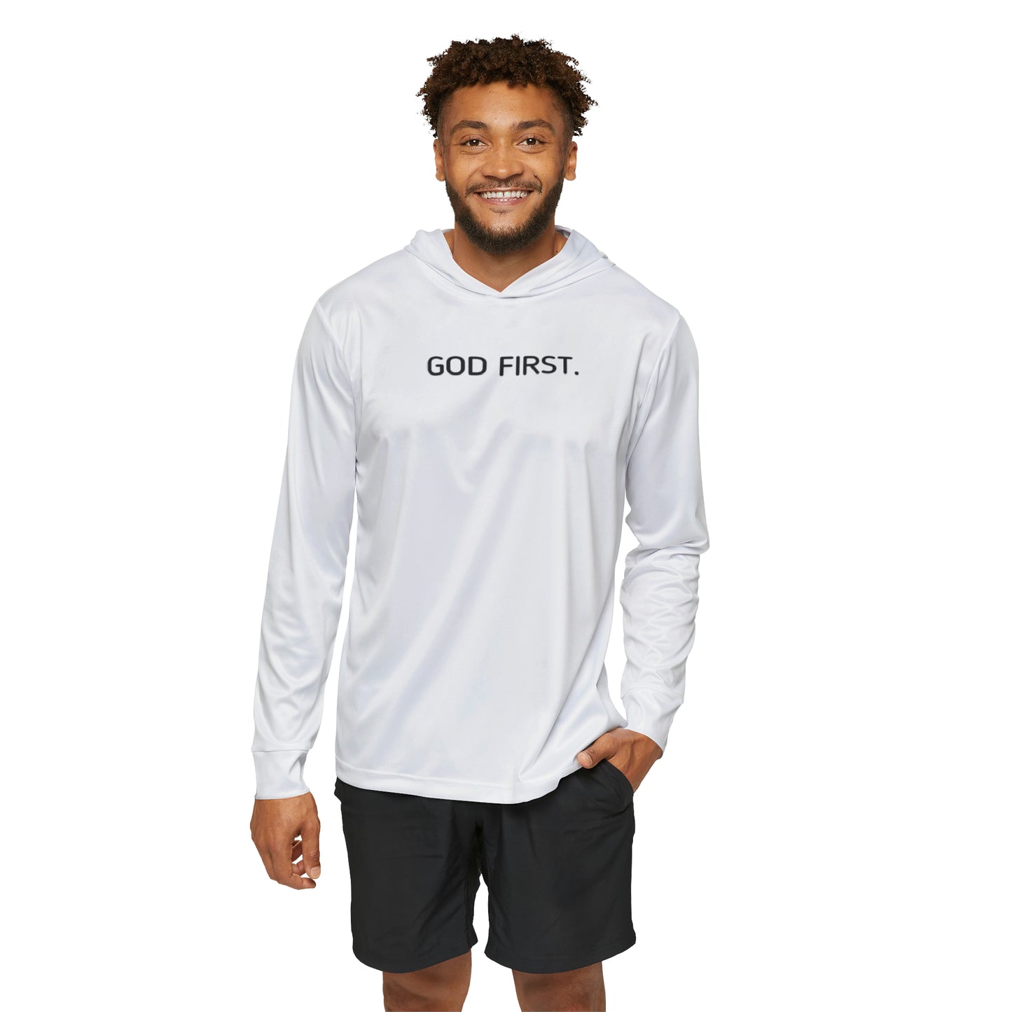 Men's Warmup Hoodie. God First