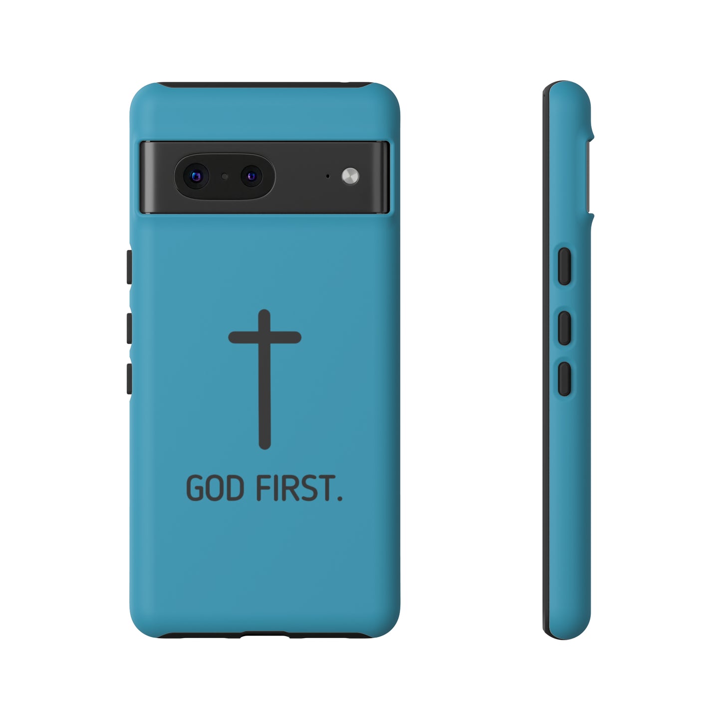 Phone Case. God First BLUE