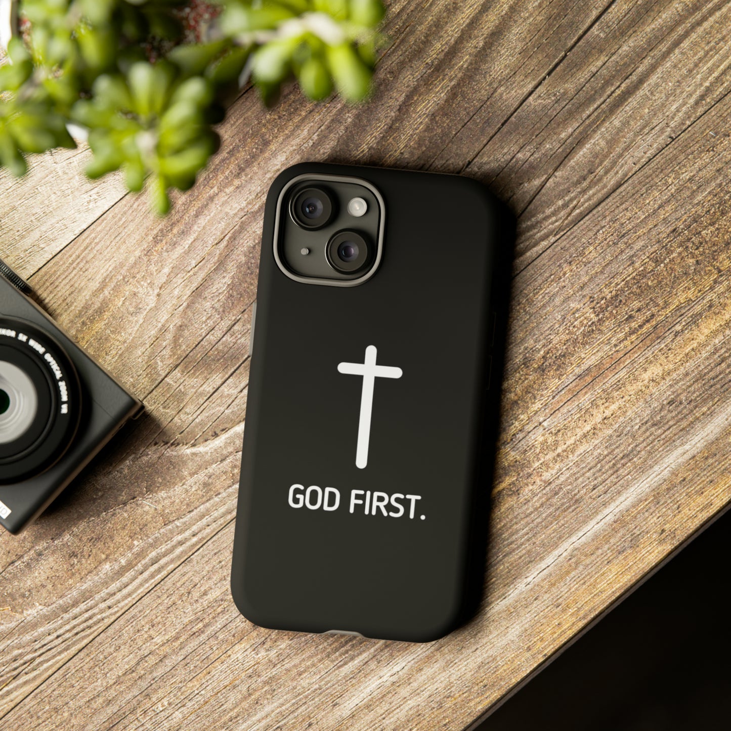 Phone case. God First BLACK