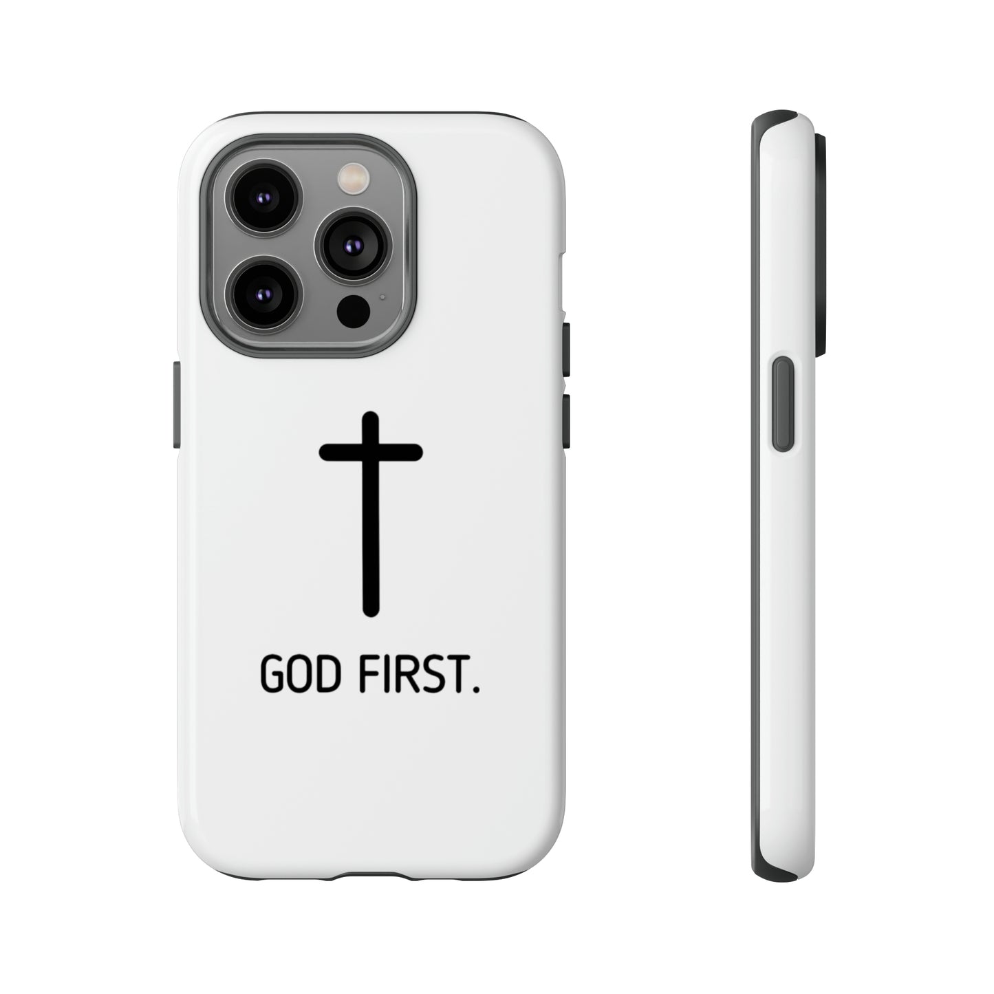 Phone Case. God First WHITE