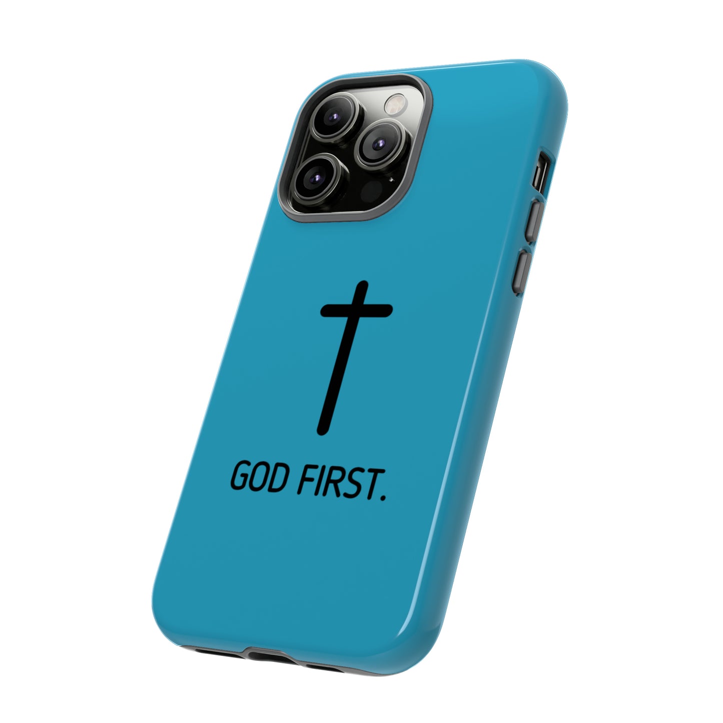 Phone Case. God First BLUE