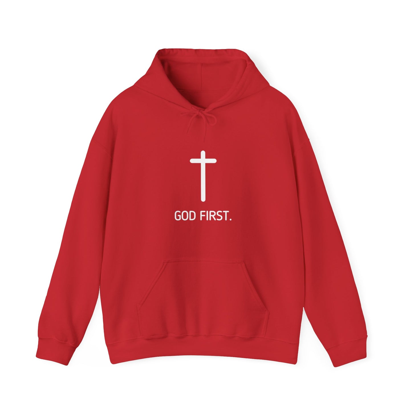 God First. In White Lettering