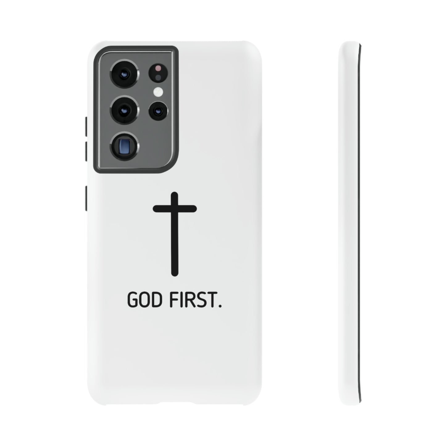 Phone Case. God First WHITE