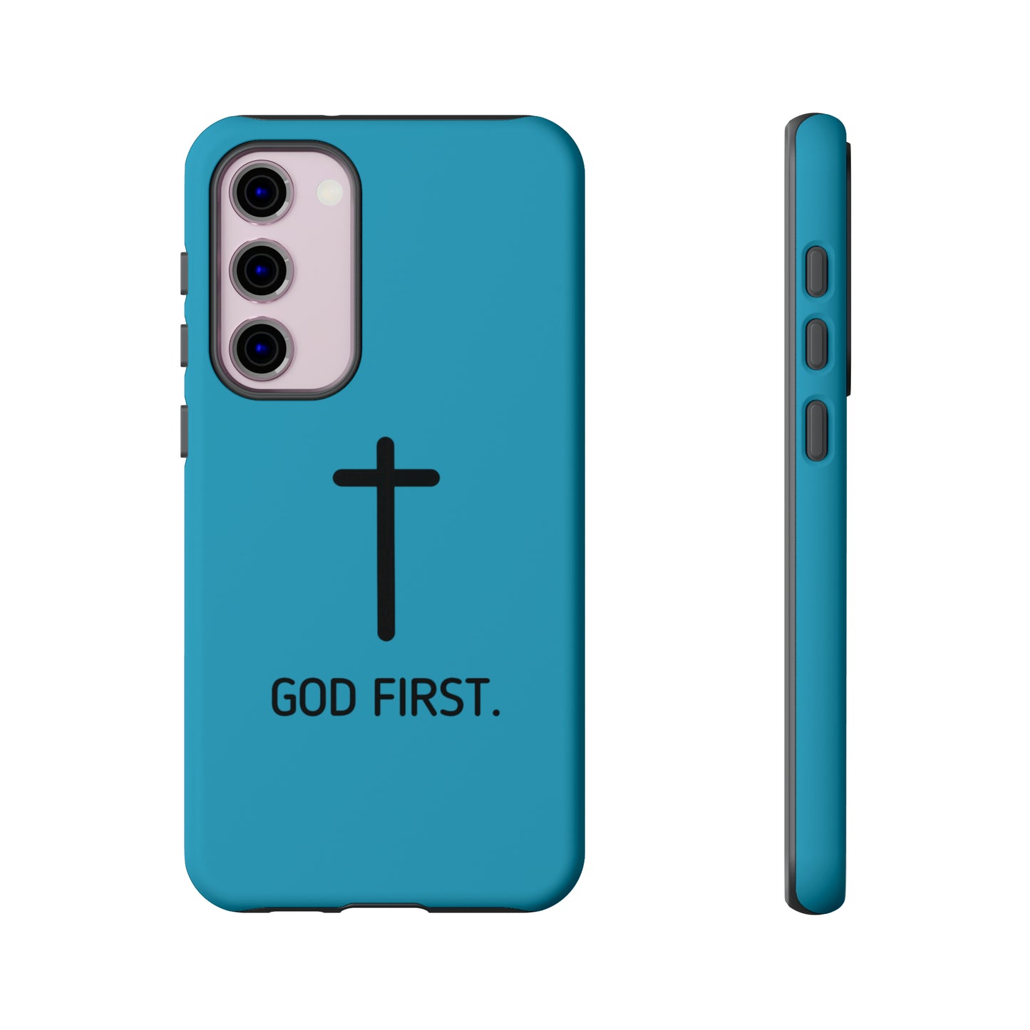 Phone Case. God First BLUE