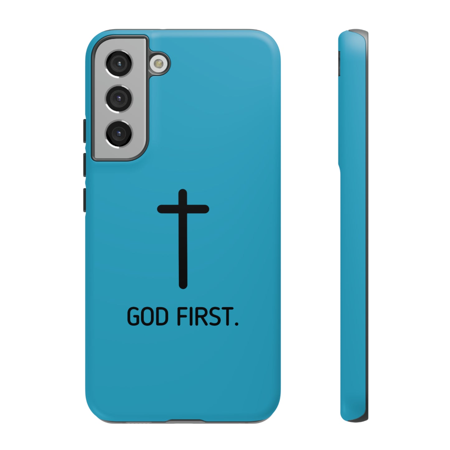 Phone Case. God First BLUE