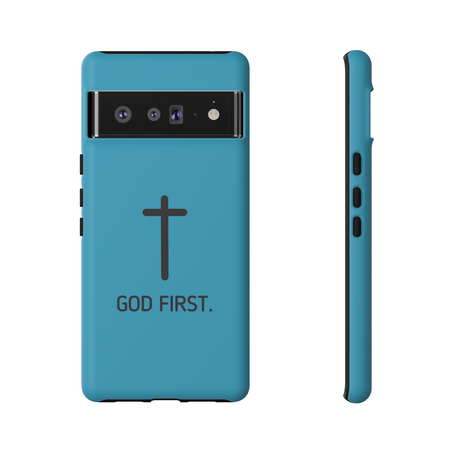 Phone Case. God First BLUE