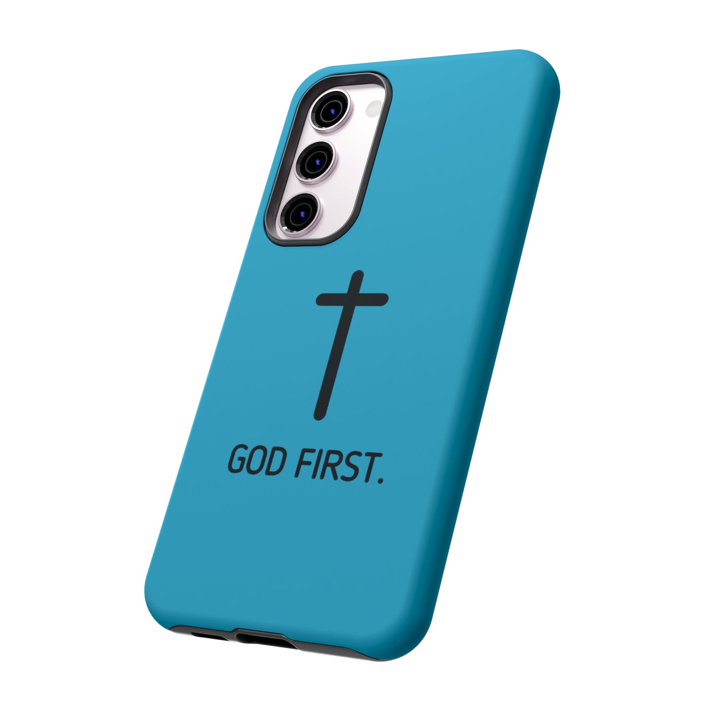 Phone Case. God First BLUE