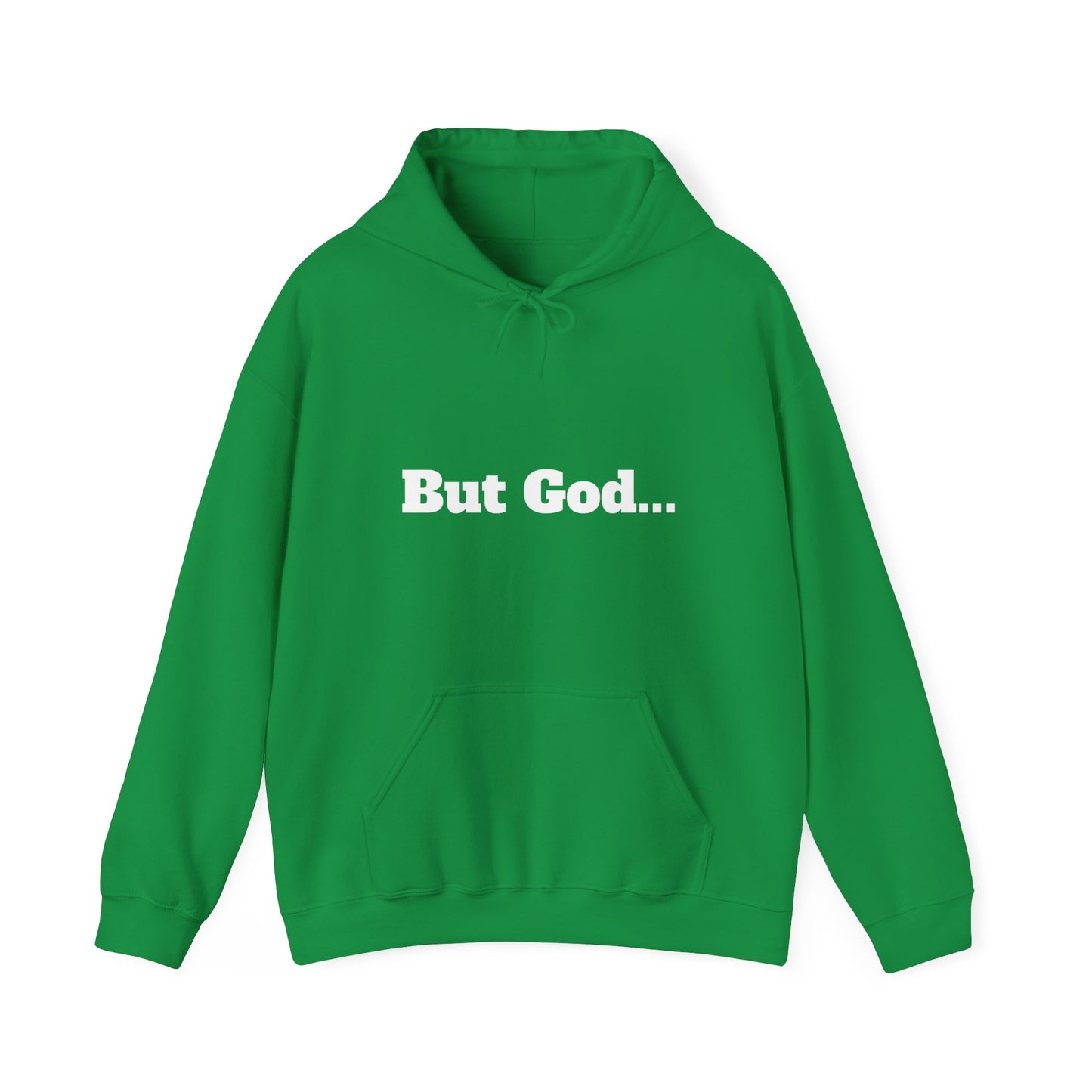 But God. Romans 5:8 White Lettering Hoodie