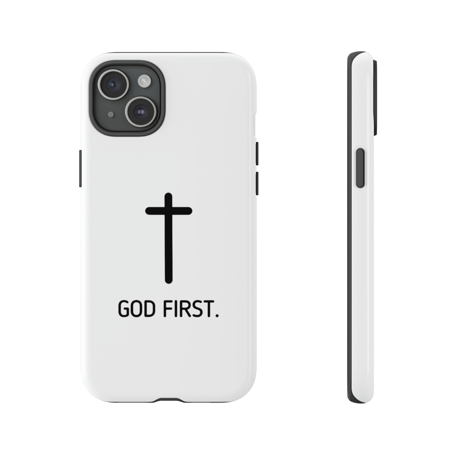 Phone Case. God First WHITE