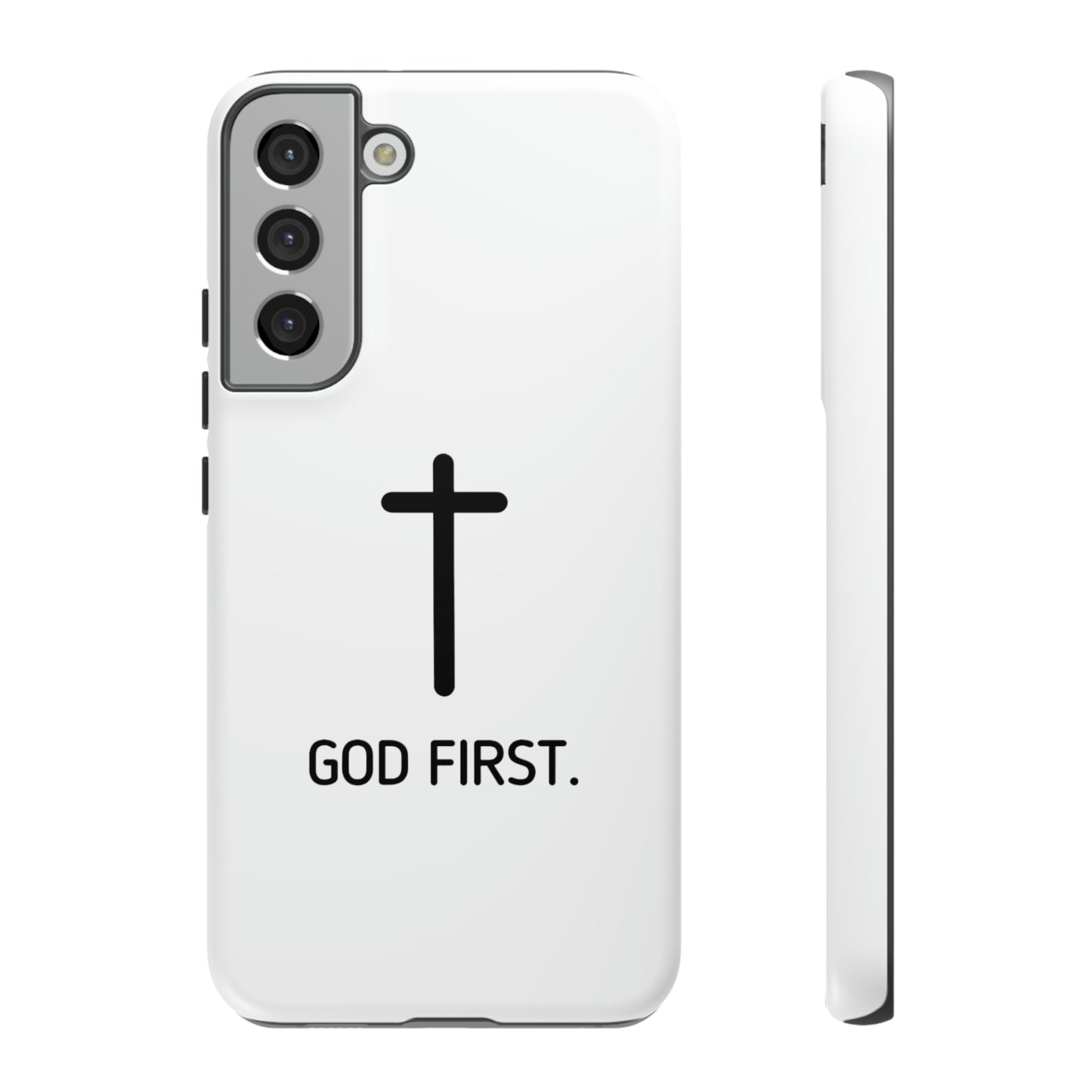 Phone Case. God First WHITE