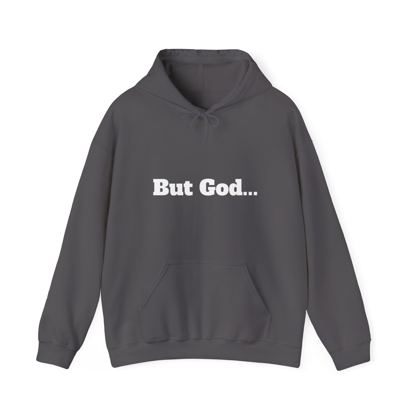 But God. Romans 5:8 White Lettering Hoodie