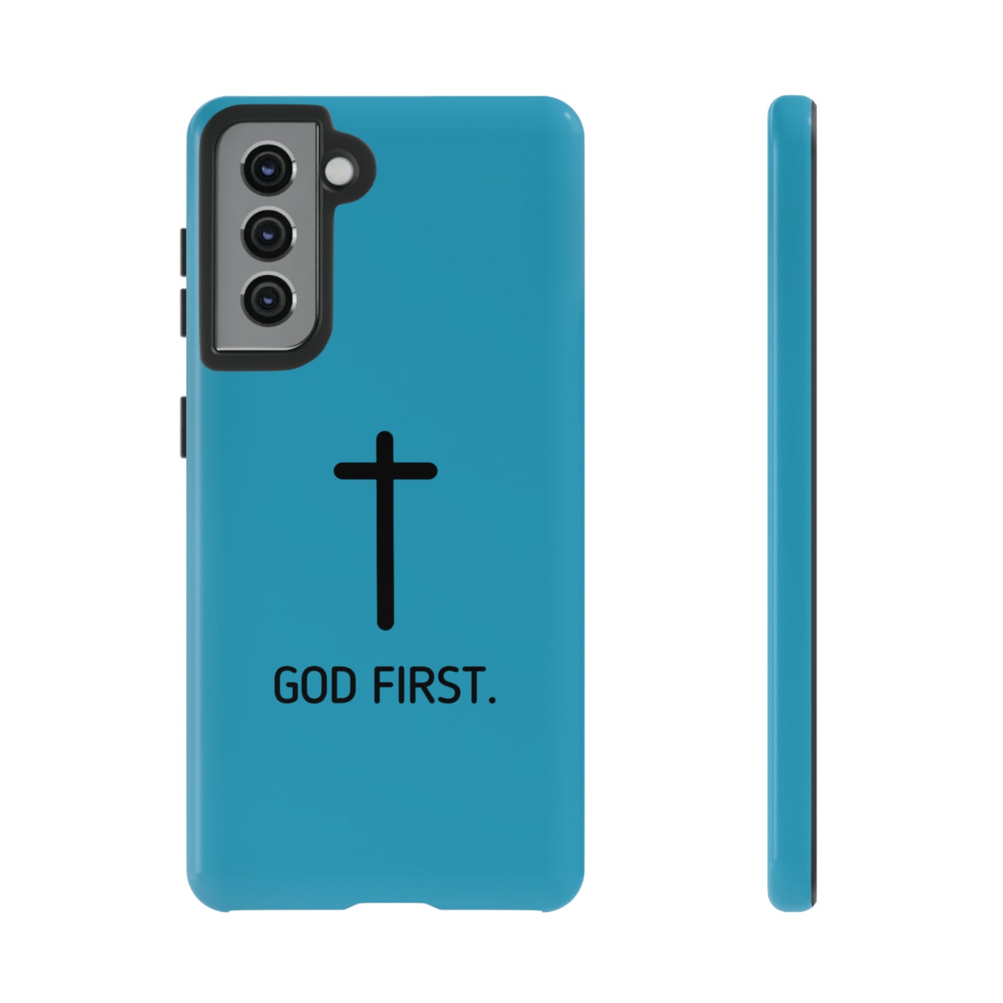 Phone Case. God First BLUE