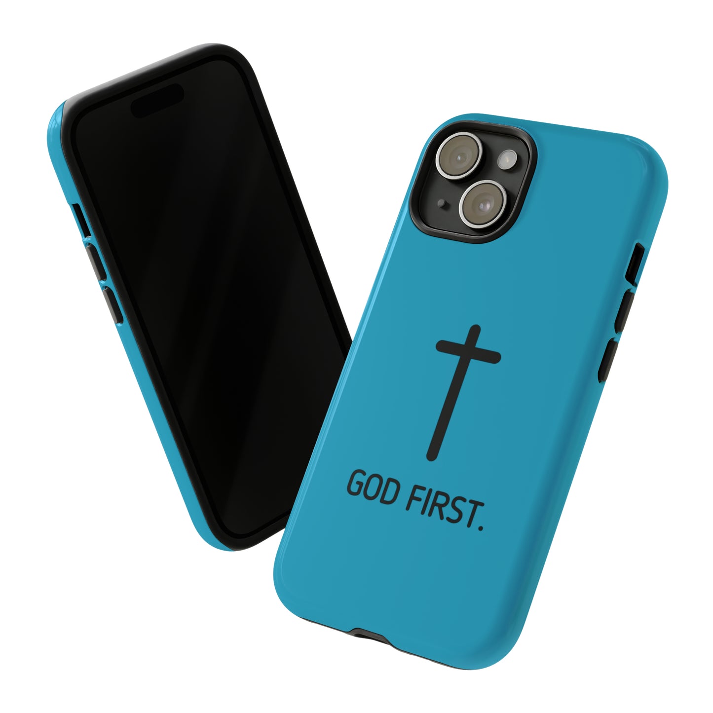 Phone Case. God First BLUE