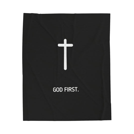 Blanket. God First BLACK