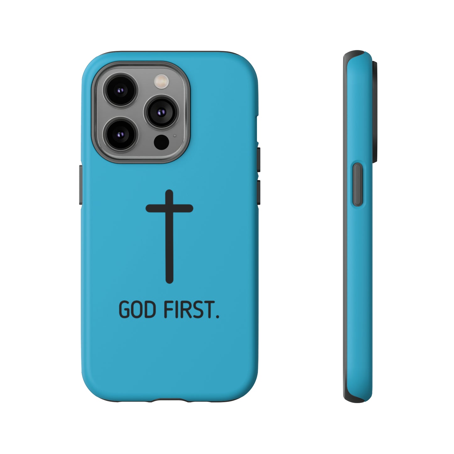 Phone Case. God First BLUE