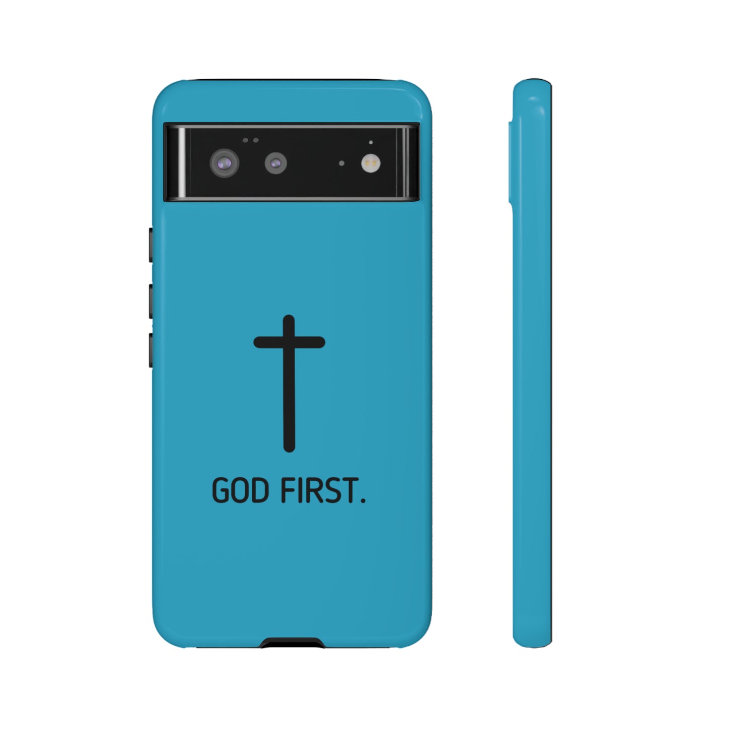 Phone Case. God First BLUE