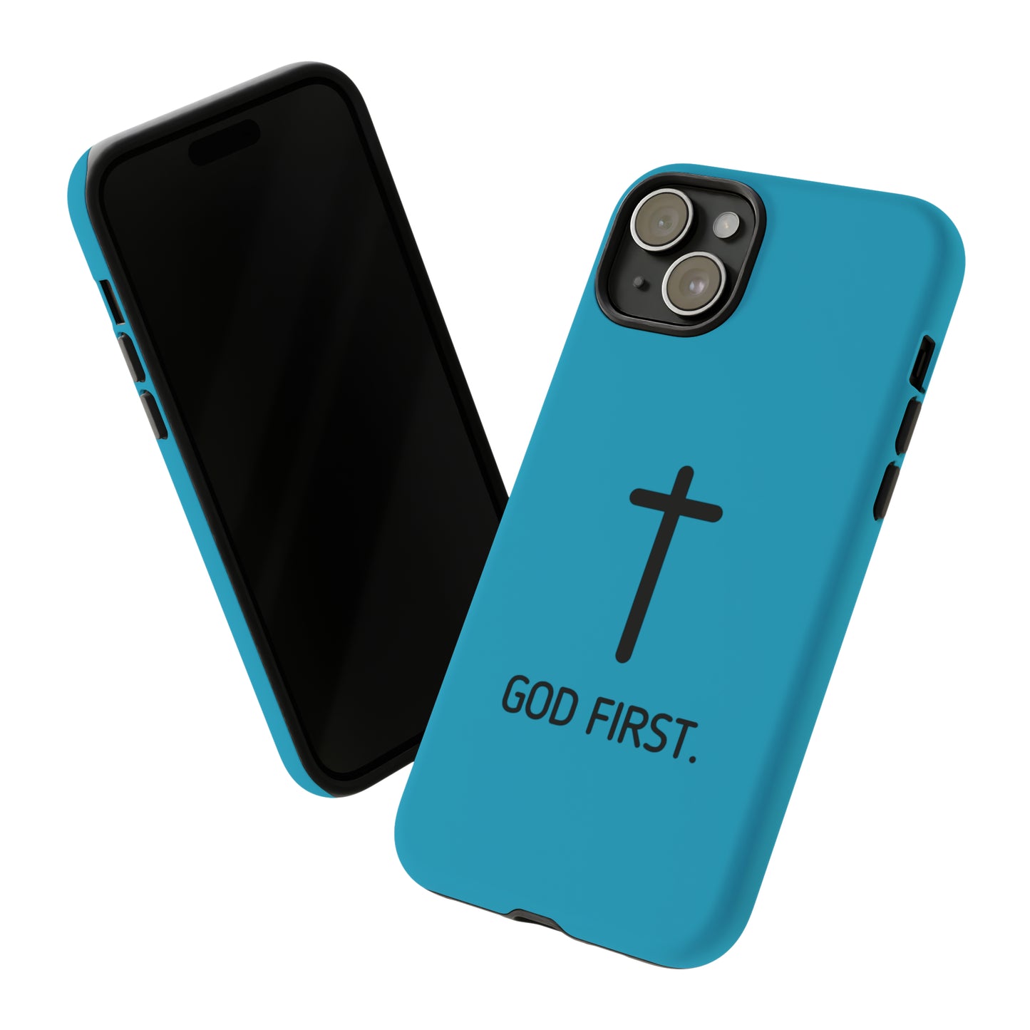 Phone Case. God First BLUE