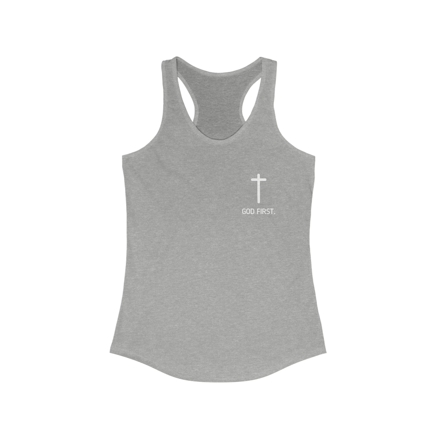 Sports Tank Top. God First WOMENS