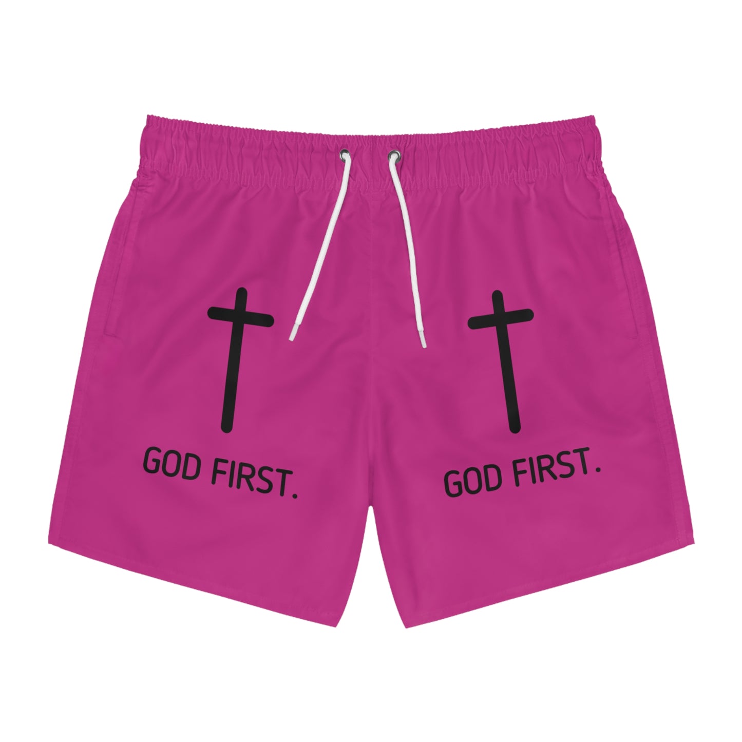 Swim Trunks. God First