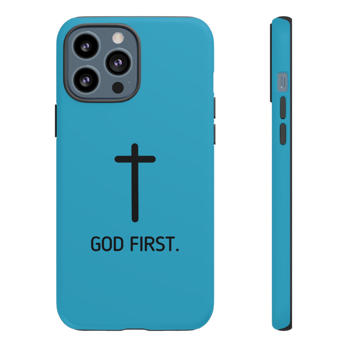 Phone Case. God First BLUE