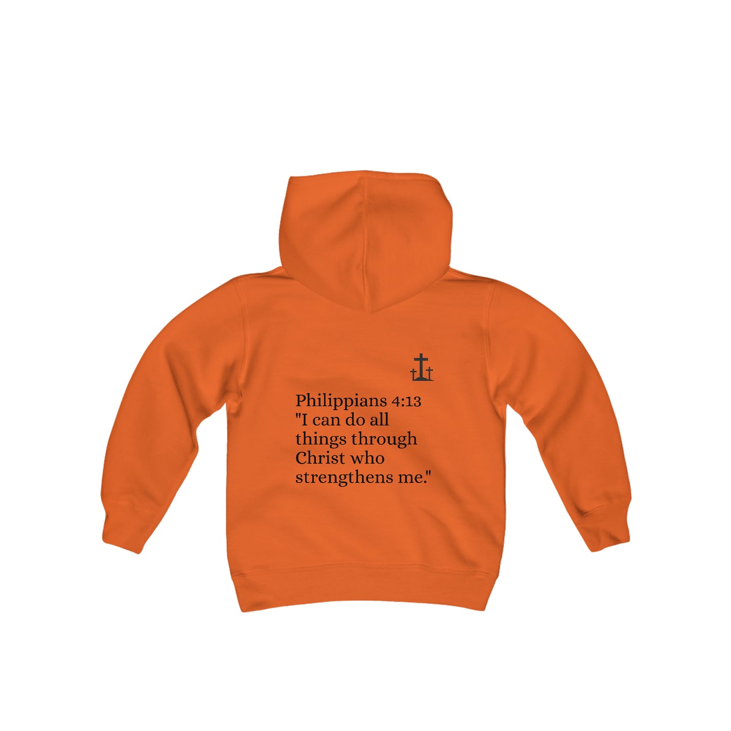 YOUTH hoodie. Philippians 4:13