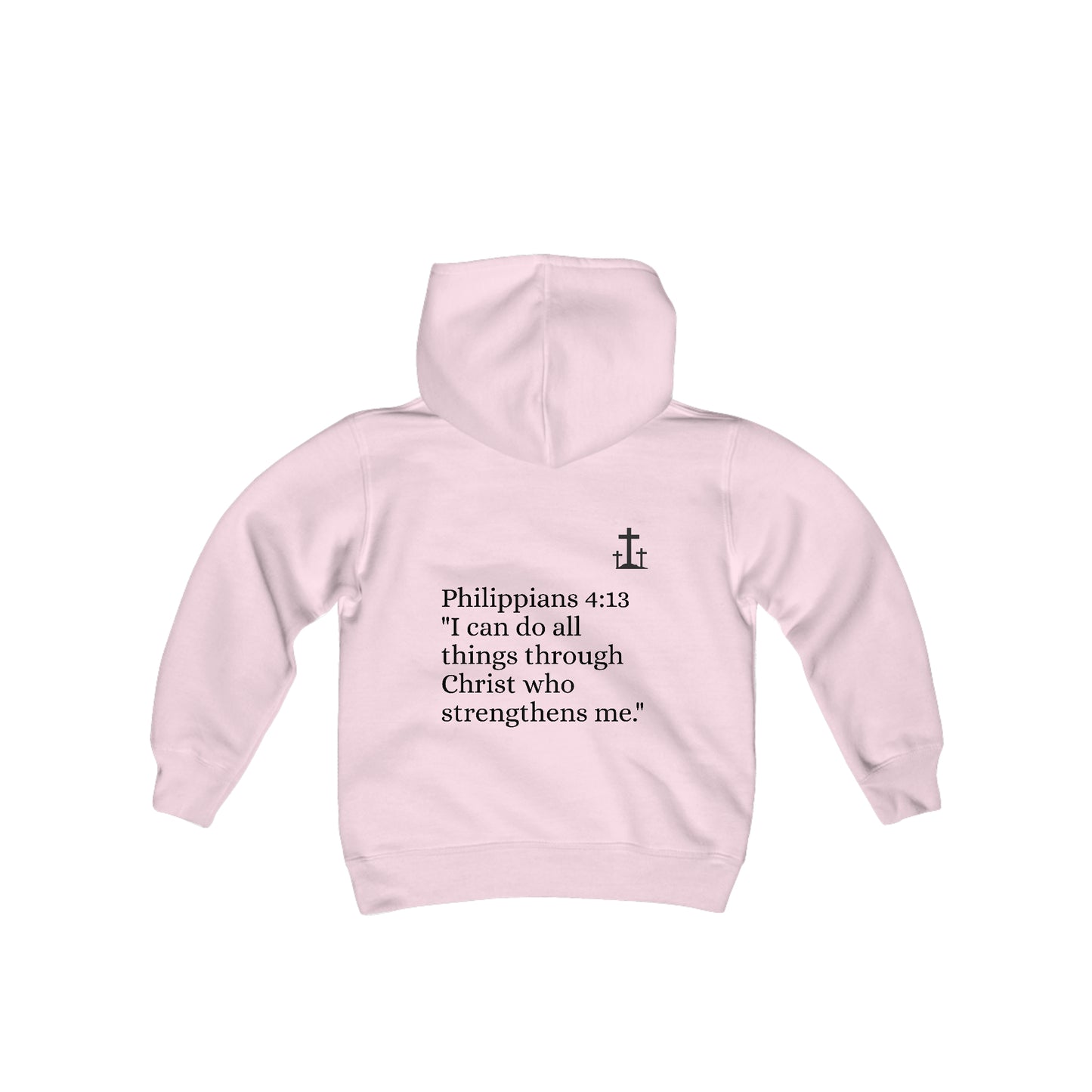 YOUTH hoodie. Philippians 4:13