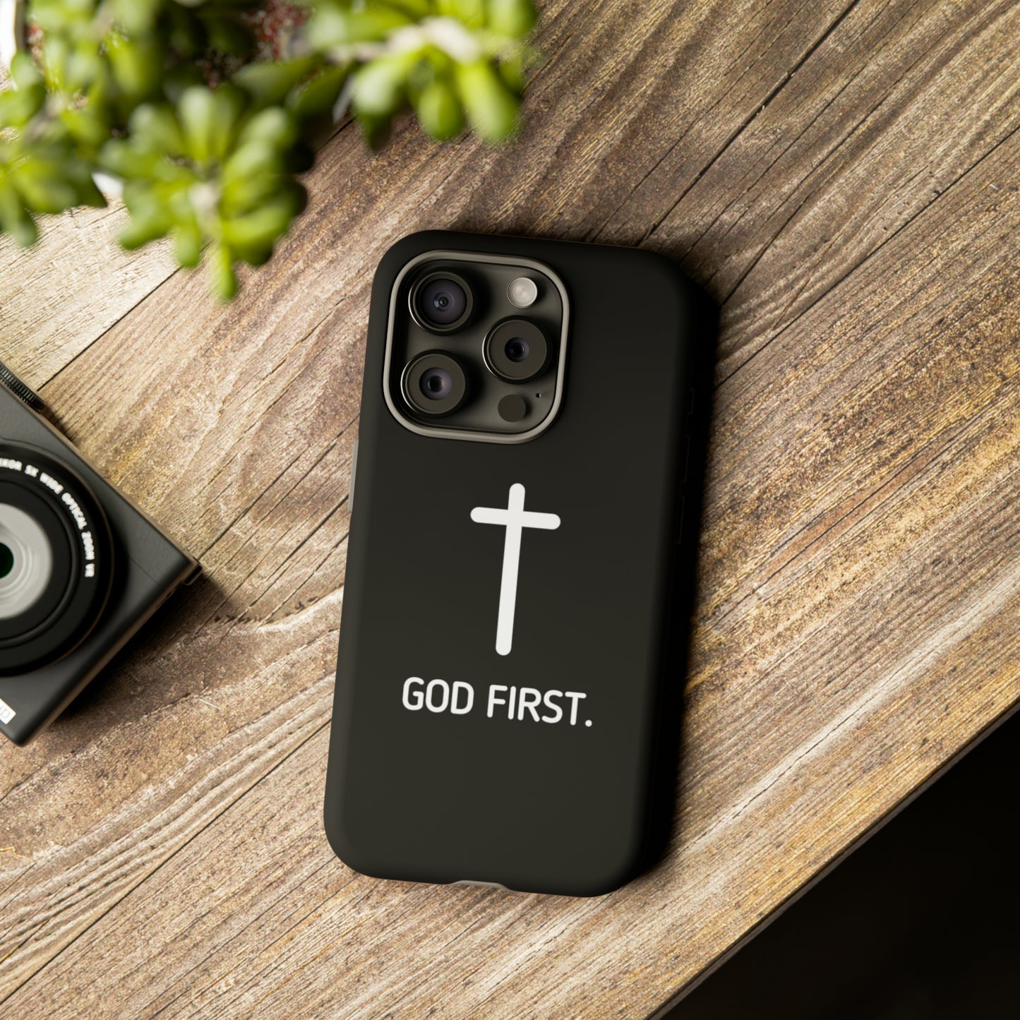 Phone case. God First BLACK