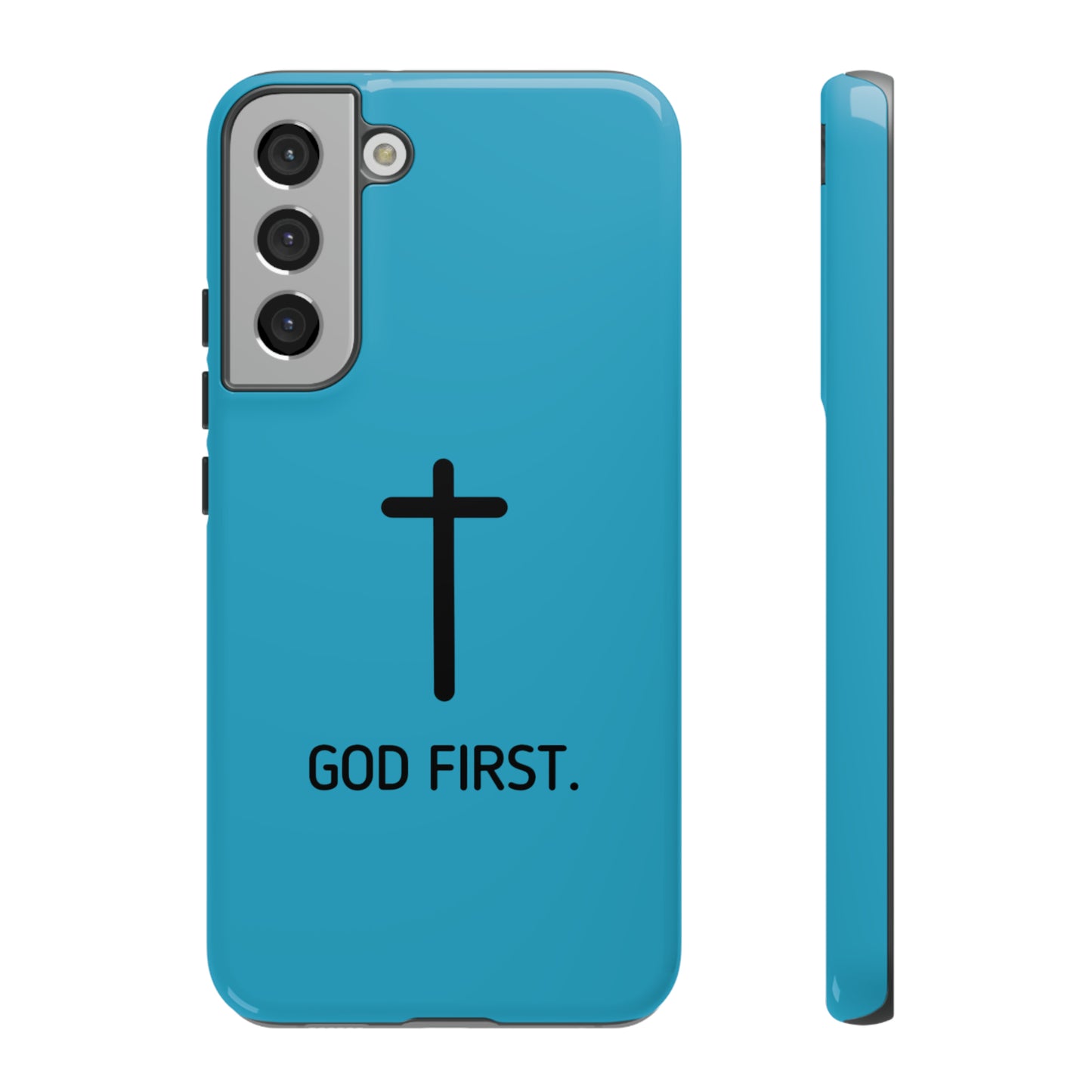 Phone Case. God First BLUE