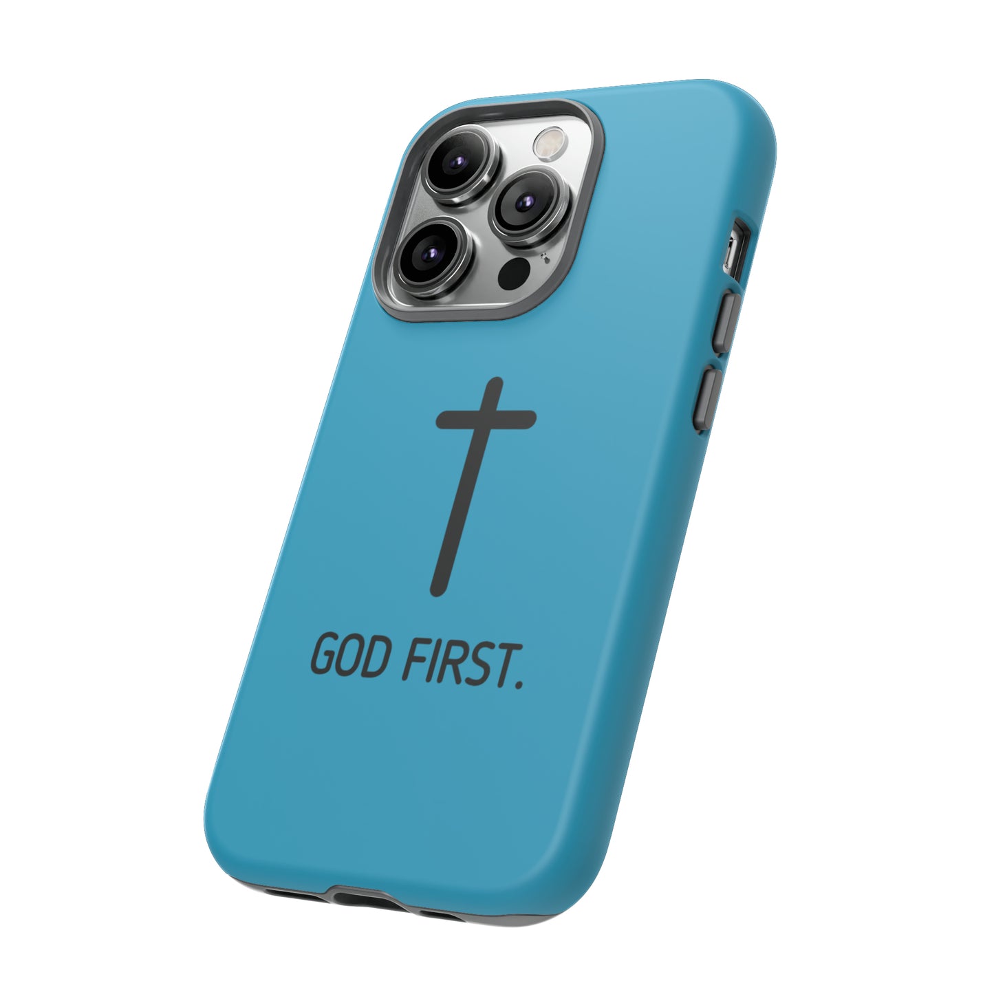 Phone Case. God First BLUE