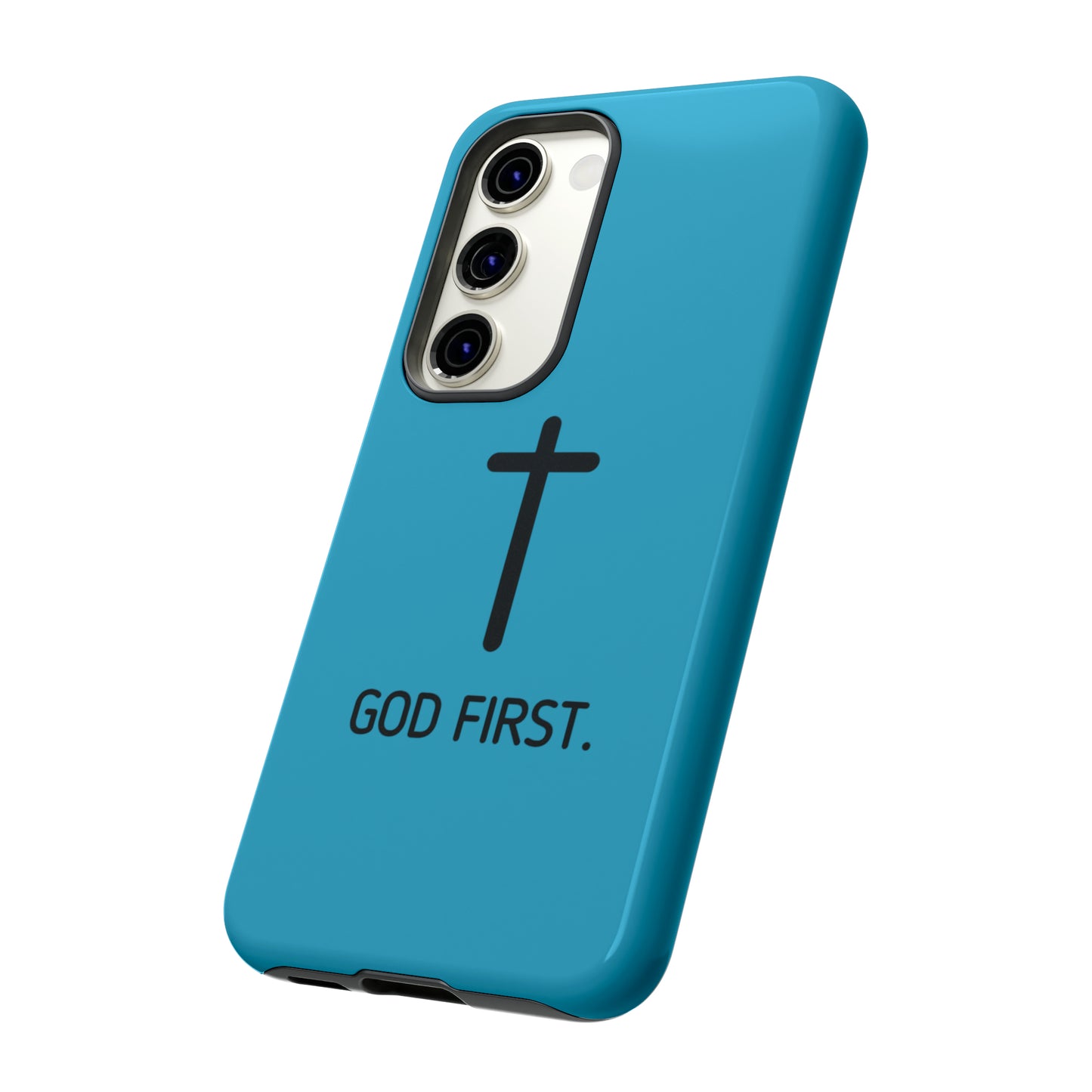 Phone Case. God First BLUE