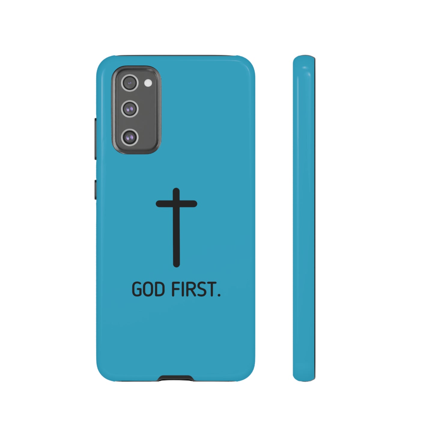 Phone Case. God First BLUE