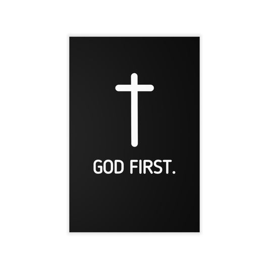 Wall Poster. God First
