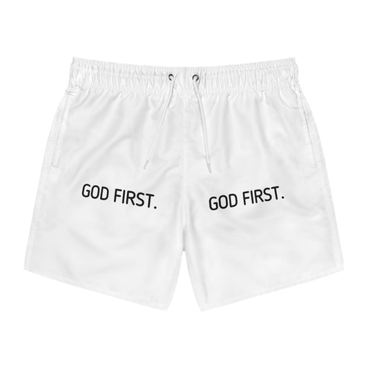 Swim Trunks. God First