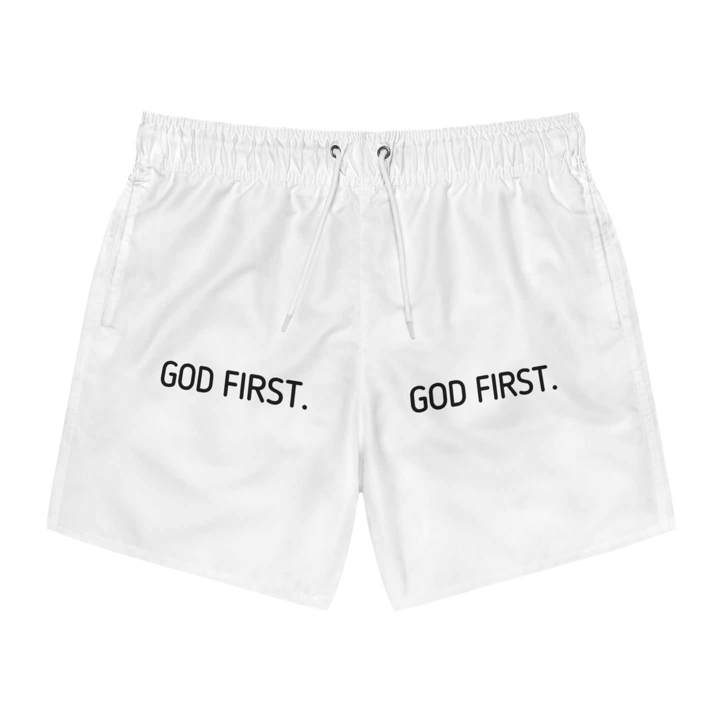 Swim Trunks. God First