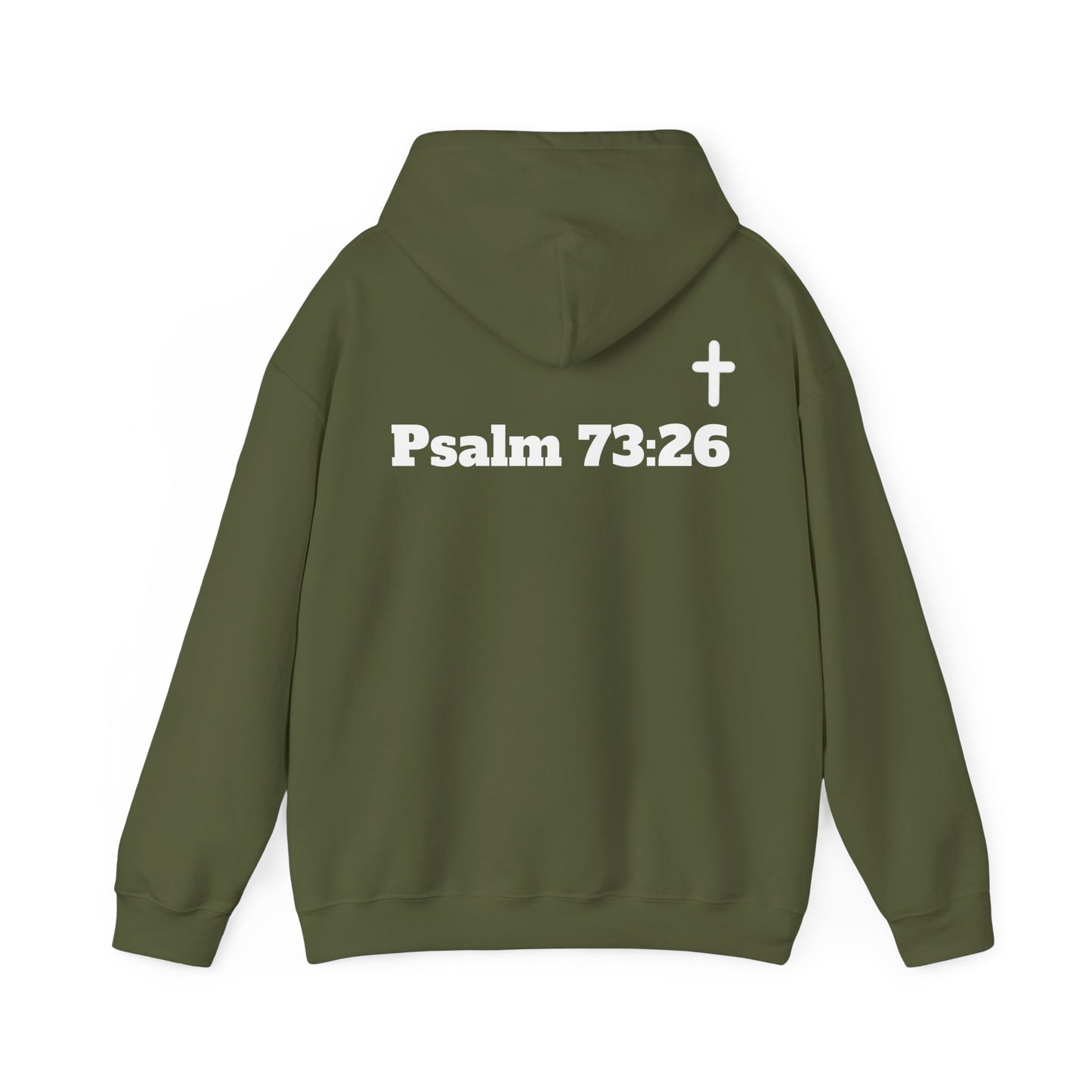 But God. Psalm 73:26 White Lettering Hoodie