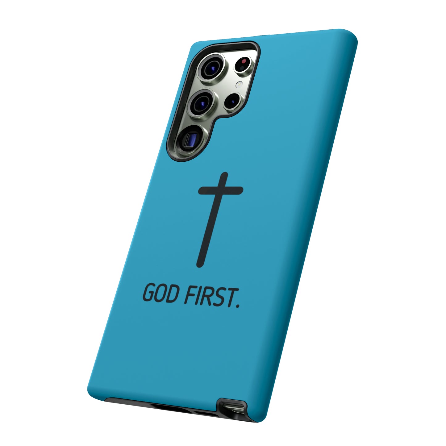 Phone Case. God First BLUE