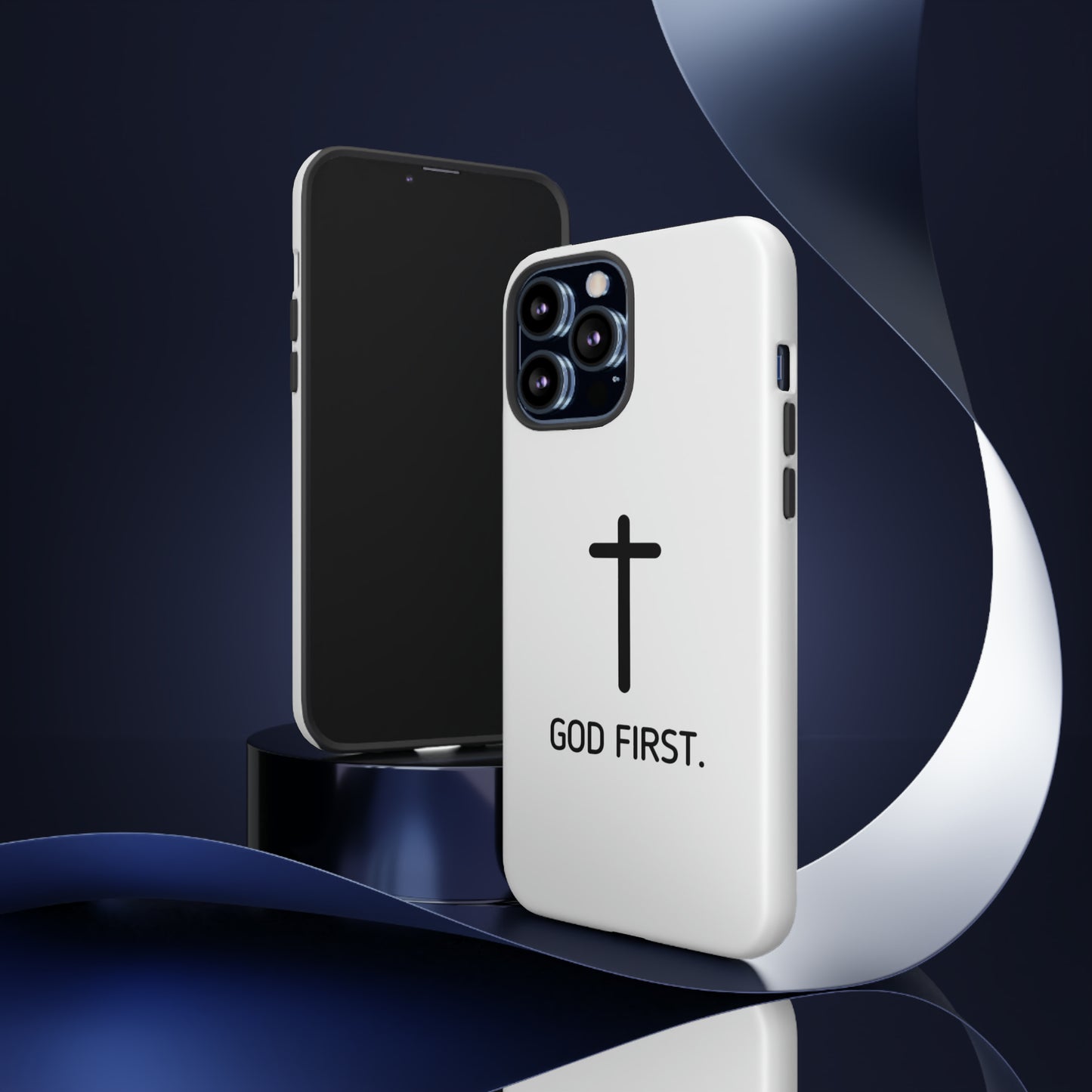 Phone Case. God First WHITE