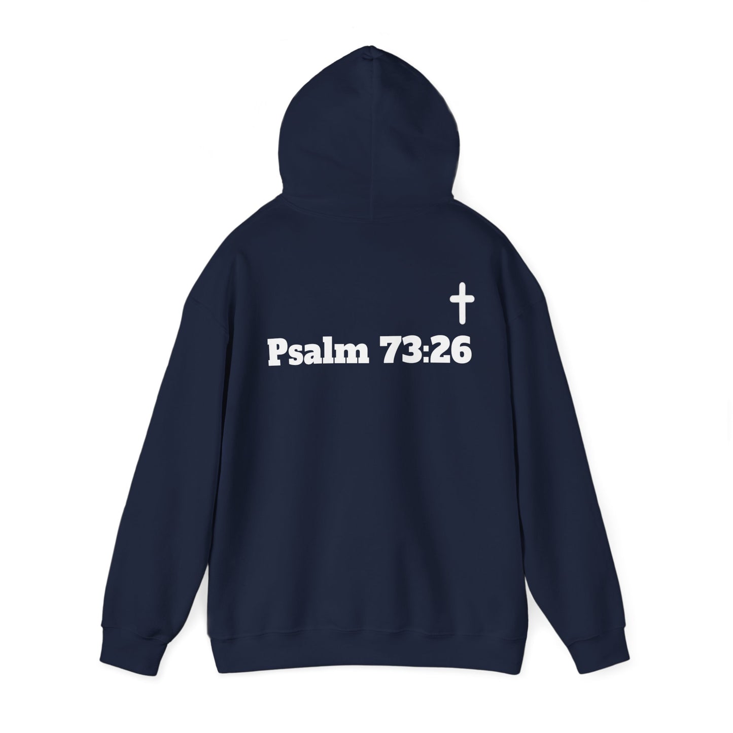 But God. Psalm 73:26 White Lettering Hoodie