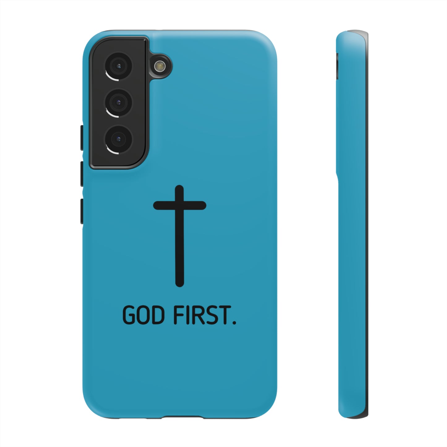 Phone Case. God First BLUE