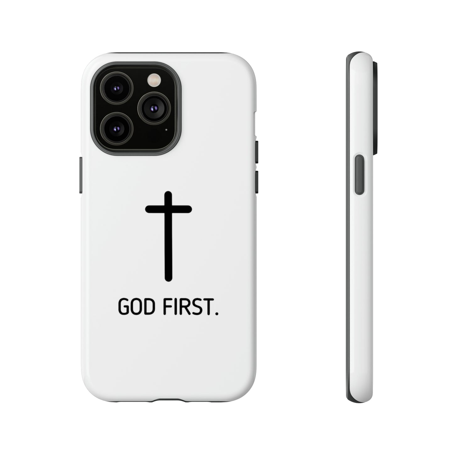 Phone Case. God First WHITE