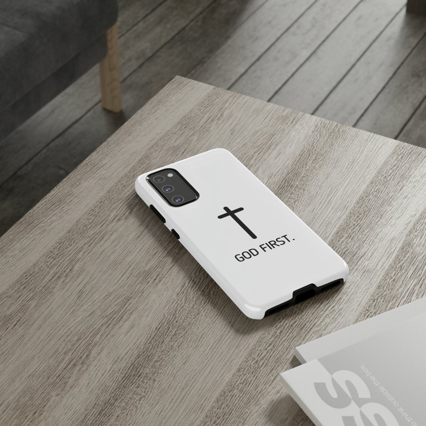 Phone Case. God First WHITE